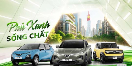 VinFast khởi động hành trình “Phủ xanh, Sống chất” cùng dòng xe điện thông minh VF 3 – VF 5 – VF 6